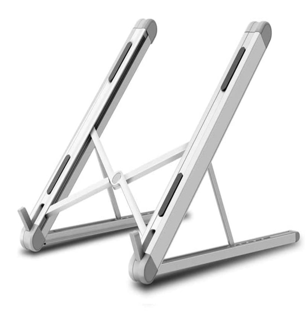 Portable Adjustable Foldable Laptop and Tablet Stand - Silver_3