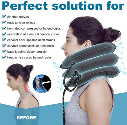 Cervical Traction Device Neck Support Inflatable Pillow