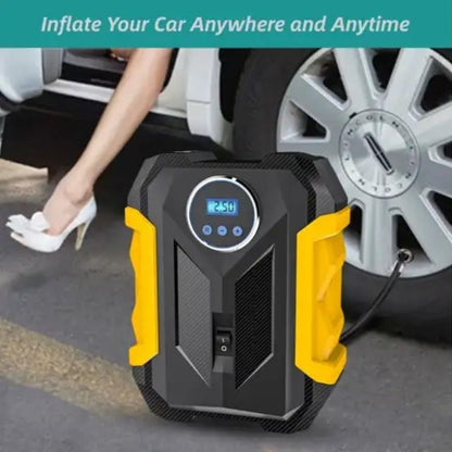 Digital Car Tyre Pump With One Touch Function
