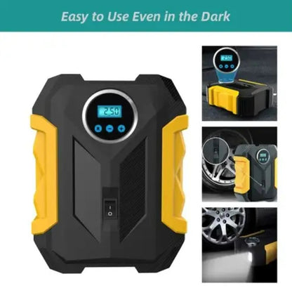 Digital Car Tyre Pump With One Touch Function